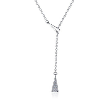 Triangle Tassel Necklace Niche Geometry